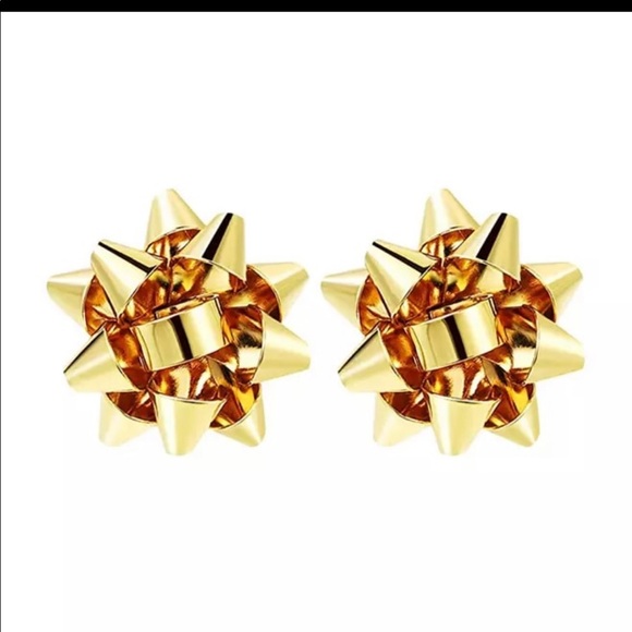 Brand New Christmas Bow Stud Earrings - Picture 3 of 5